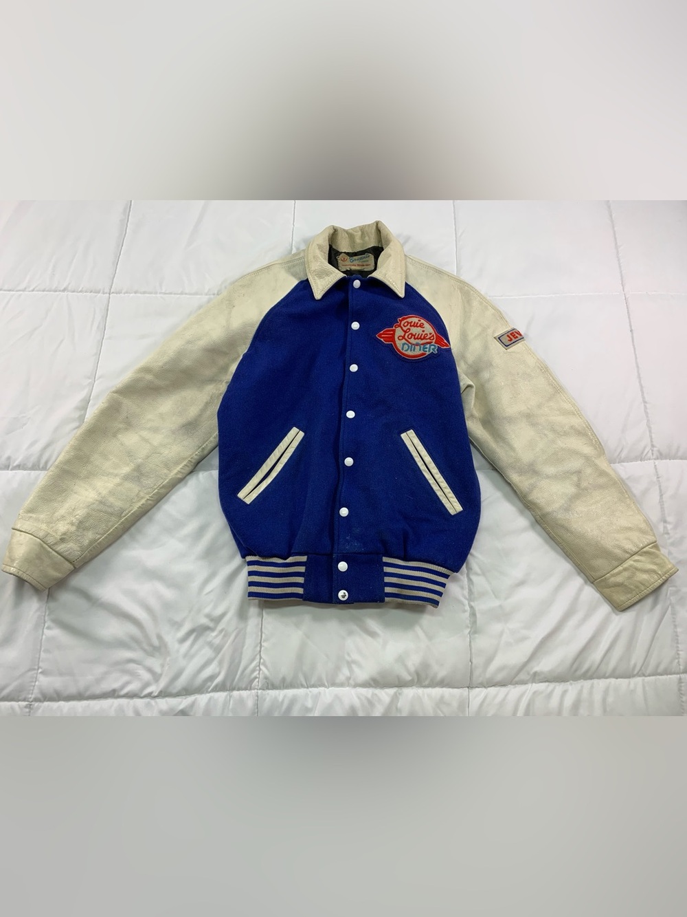 Preloved Promotional Louie Louie's Diner bonwitt vintage varsity style jacket